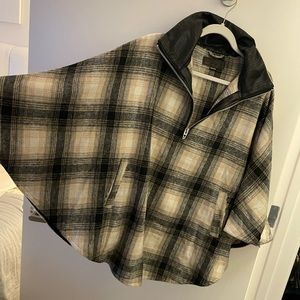 Plaid BLANK NYC poncho